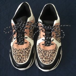 Qupid Animal Print Sneakers